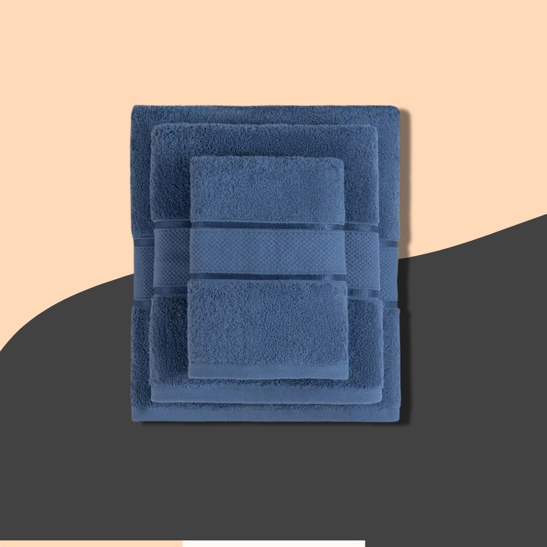 Blue Plush Towel - Turkish Series 23