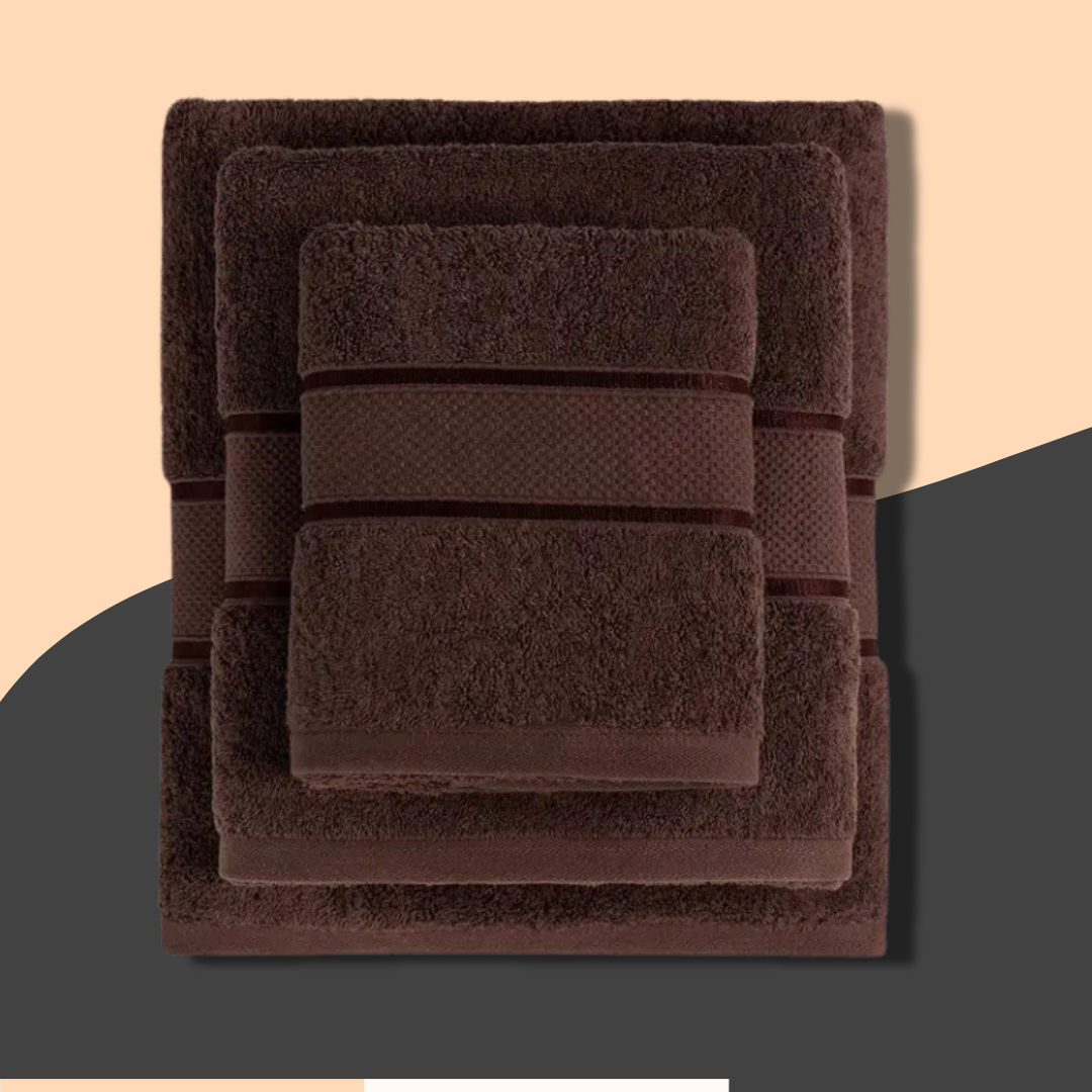 Brown Plush Towel - Turkish Series 23