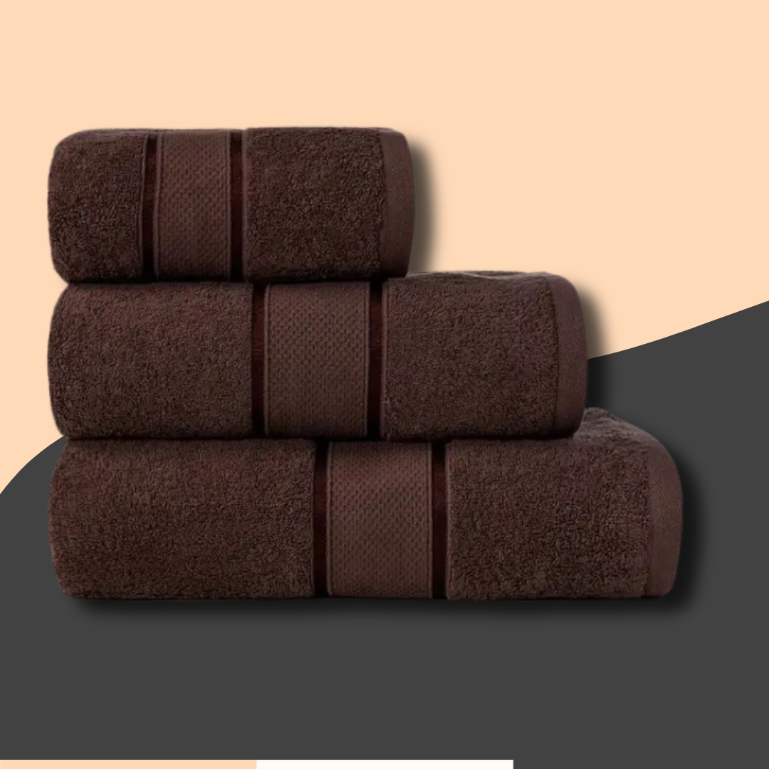 Brown Plush Towel - Turkish Series 23