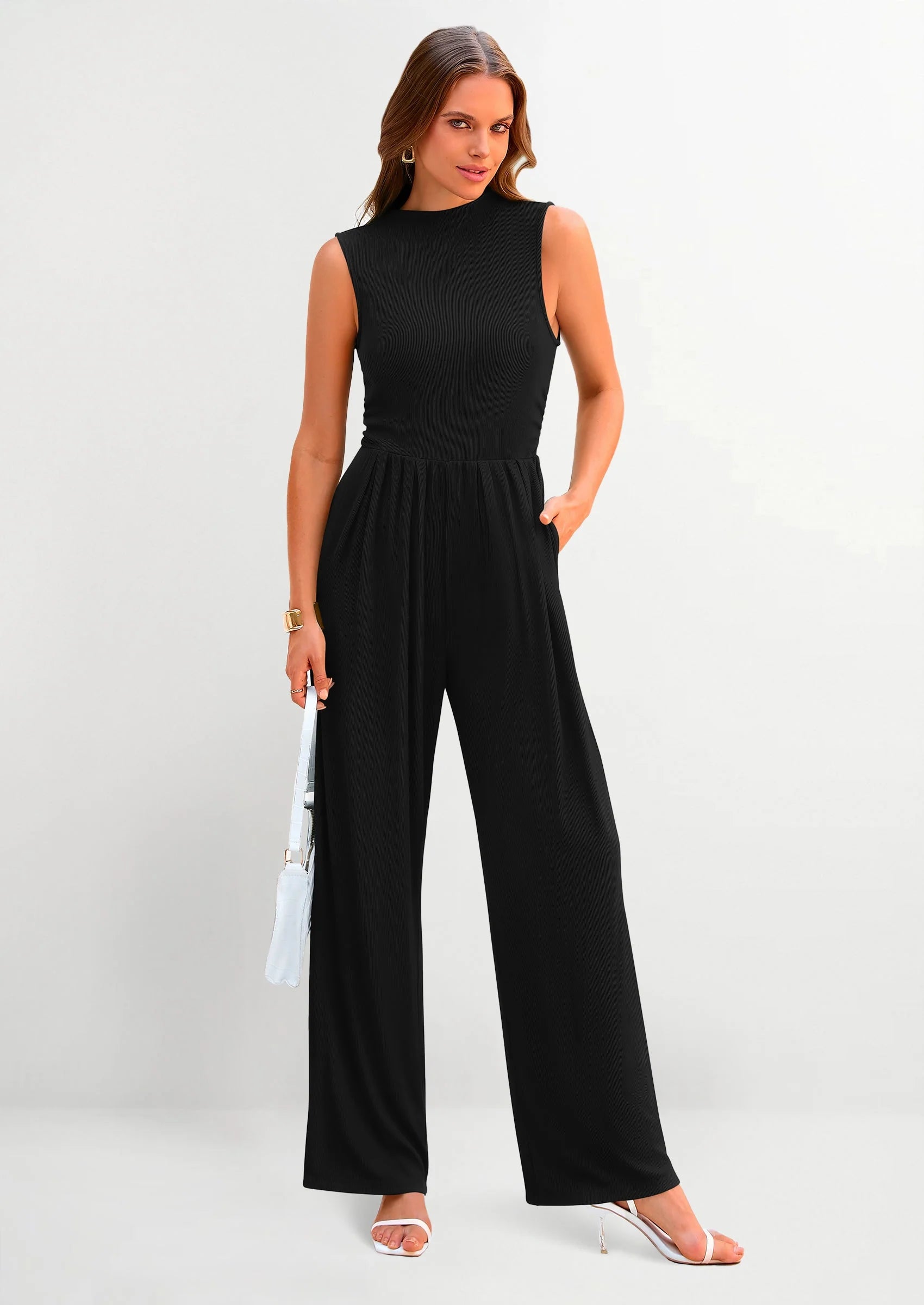 Susan | Sleeveless one-piece jumpsuit - Eliza-Warszawa