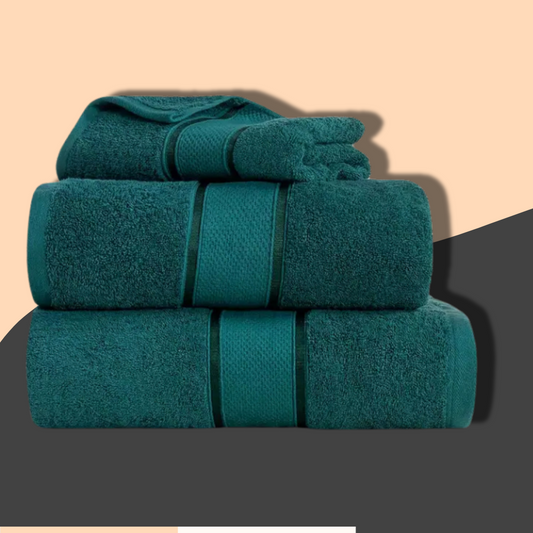 Green Plush Towel - Turkish Series 25