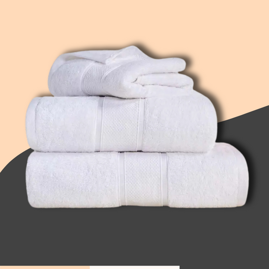 White Plush Towel - Turkish Series 34