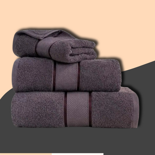 Gray Plush Towel - Turkish Series 13