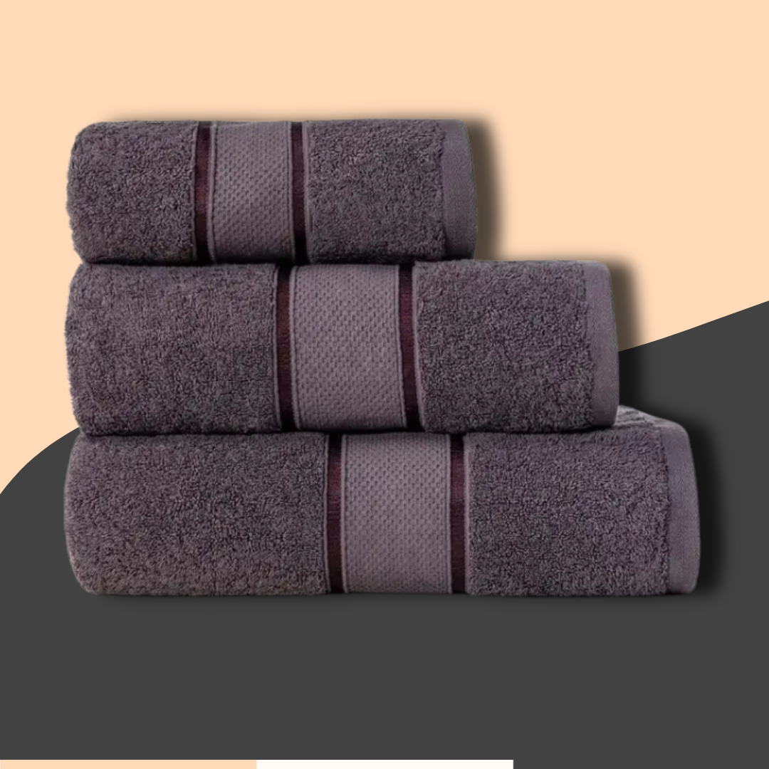 Gray Plush Towel - Turkish Series 13