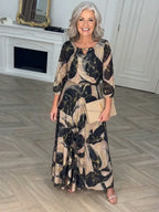 Sophie | Printed Midi Dress - Eliza-Warszawa