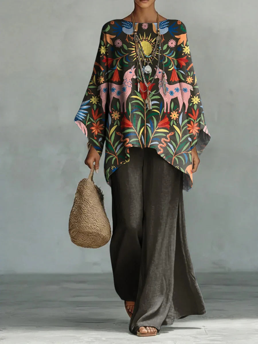 Adeline Set | Printed Comfort Set - Eliza-Warszawa