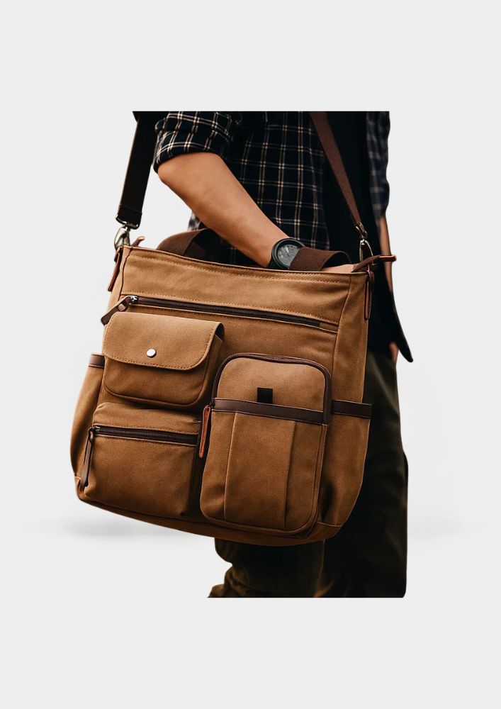 Aldridge canvas messenger bag - Eliza-Warszawa