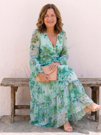 Althea | Maxi Floral Long Sleeve Dress - Eliza-Warszawa