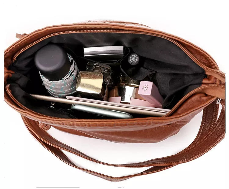 Anna™ - Stylish Leather Shoulder Bag - Eliza-Warszawa