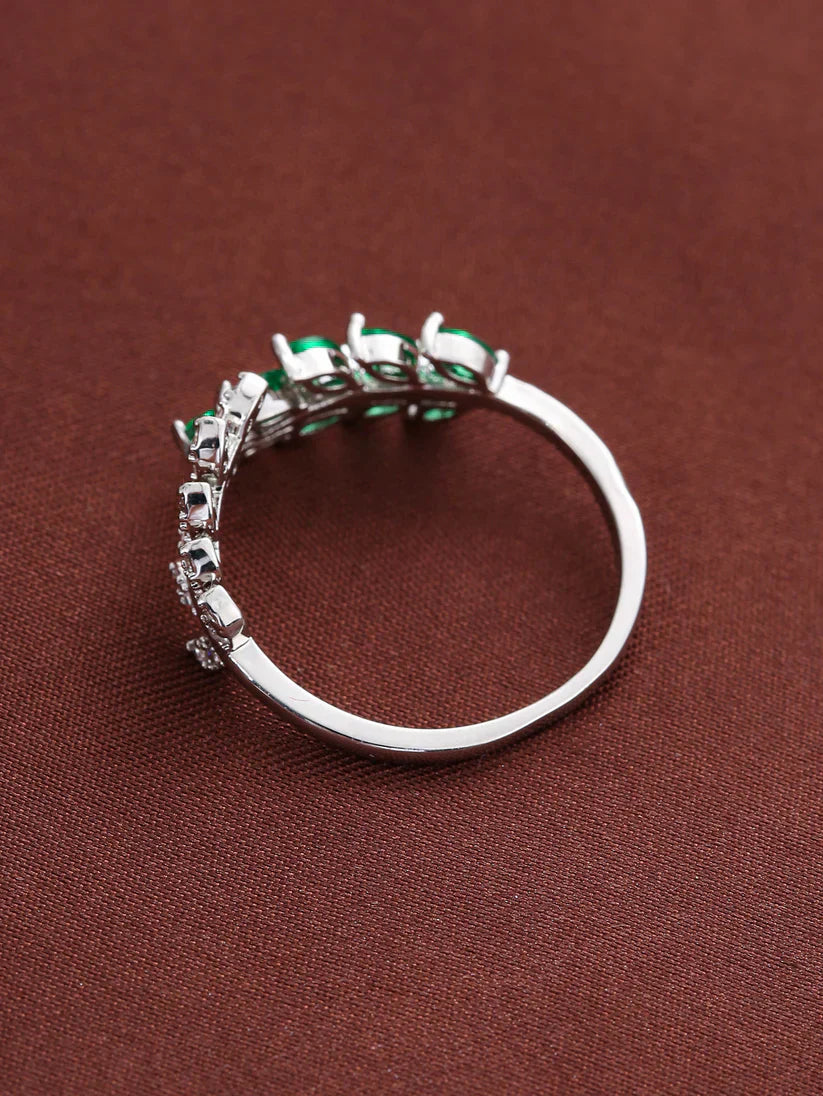 Antique Green Leaf Ring - Eliza-Warszawa