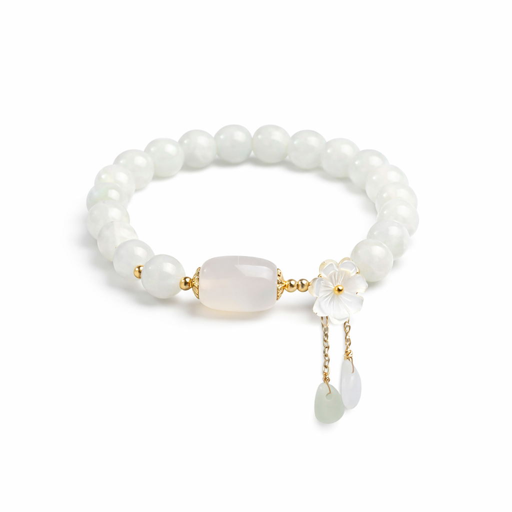 Aquamarine Bracelet with Pearls