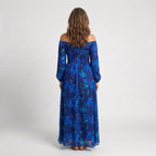 Aspen - Off Shoulder Floral Maxi Dress - Eliza-Warszawa