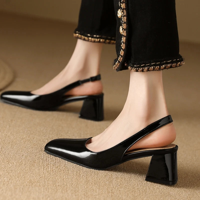 Astoria Block Slingbacks - Eliza-Warszawa