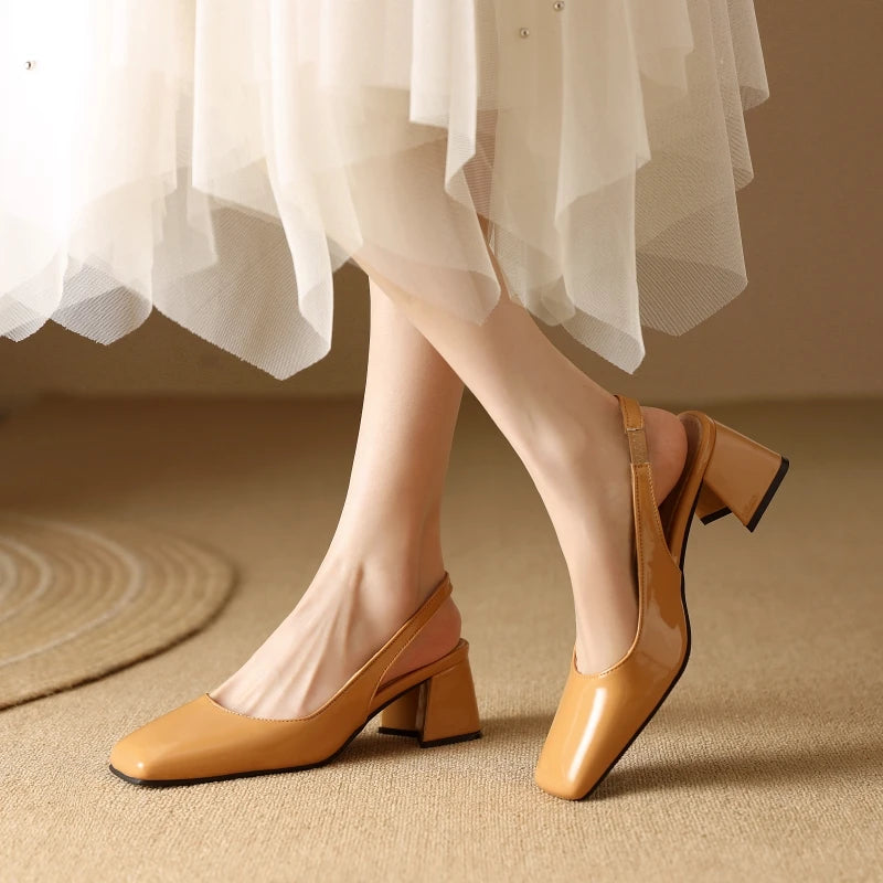 Astoria Block Slingbacks - Eliza-Warszawa