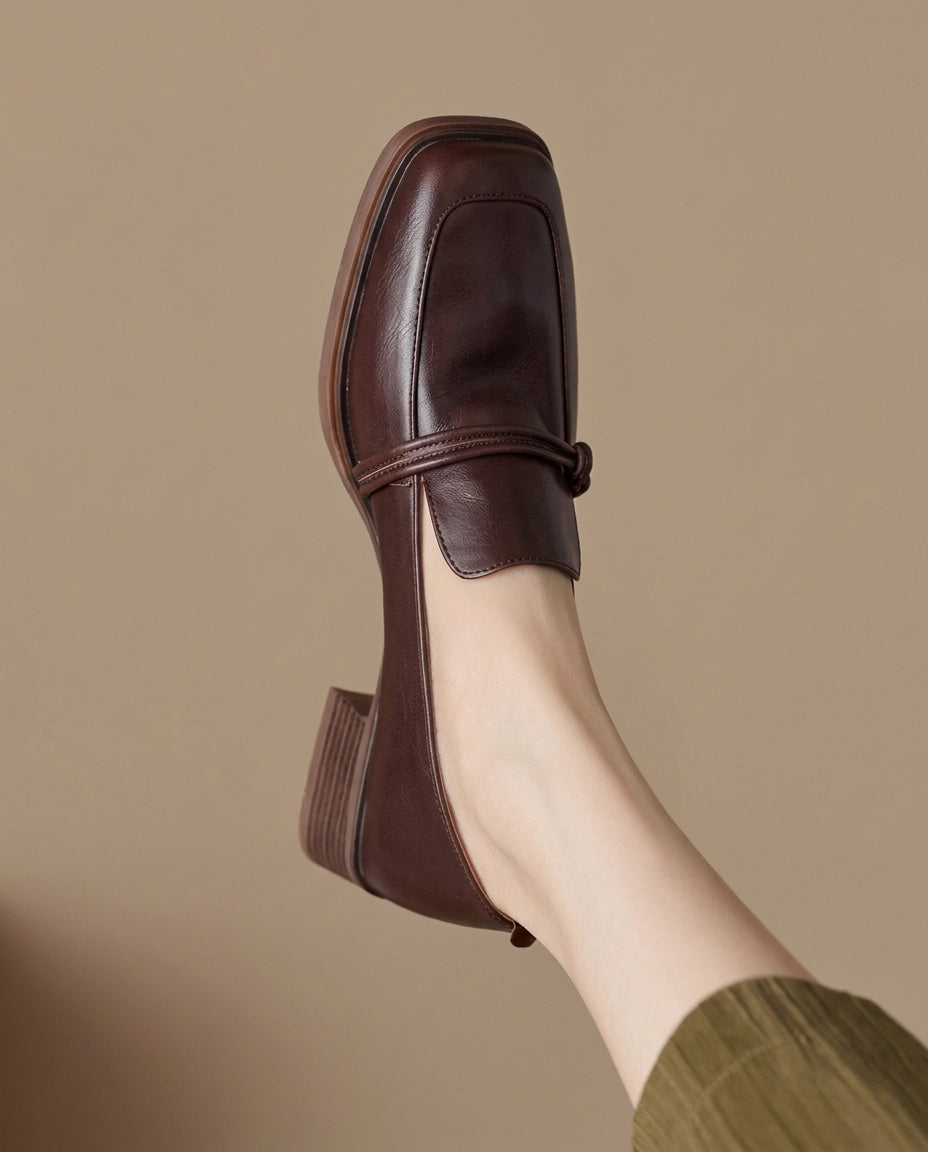 Audrey Leather Loafers - Eliza-Warszawa