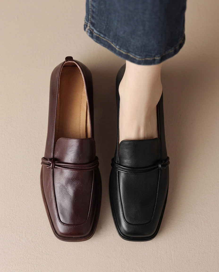 Audrey Leather Loafers - Eliza-Warszawa