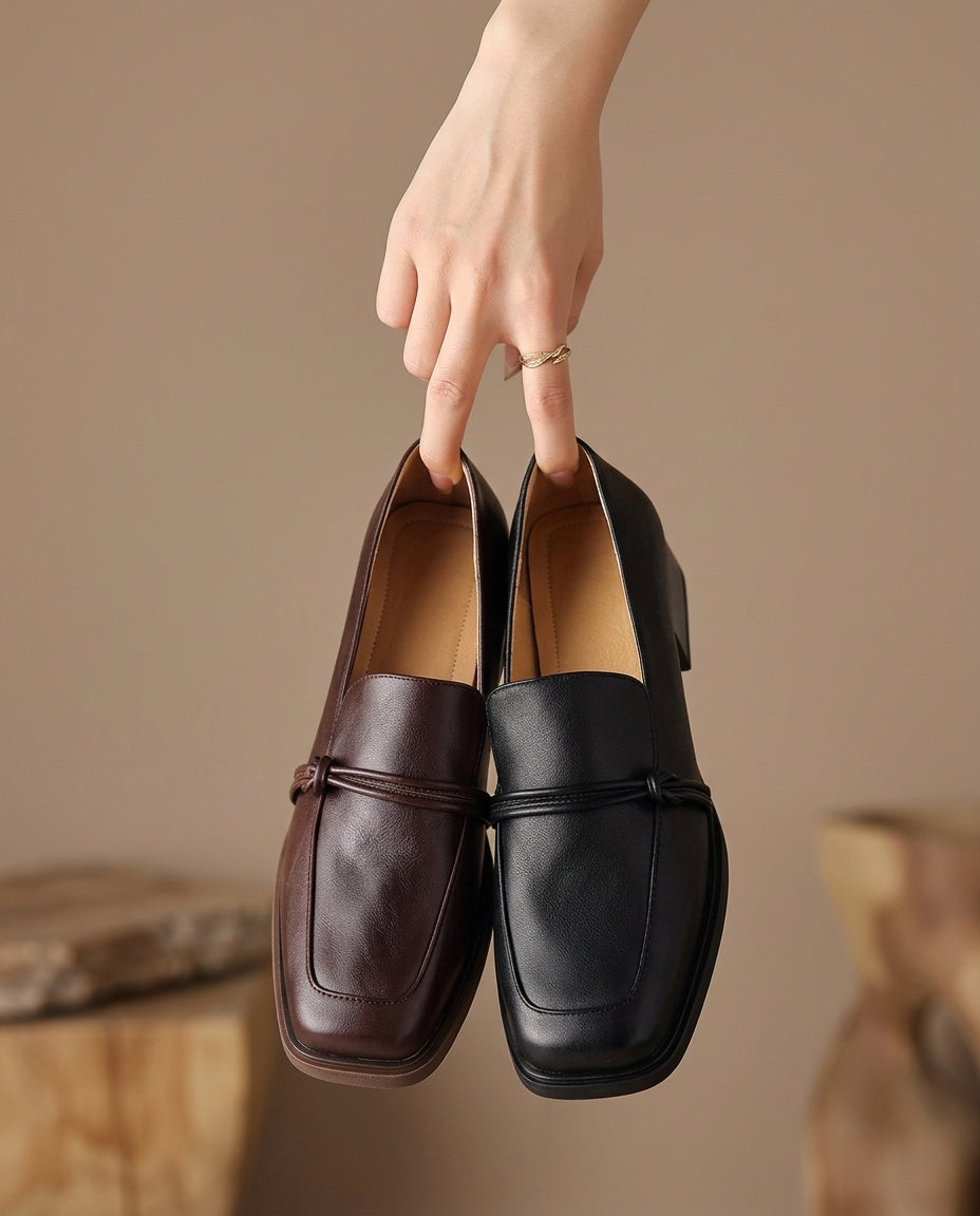 Audrey Leather Loafers - Eliza-Warszawa