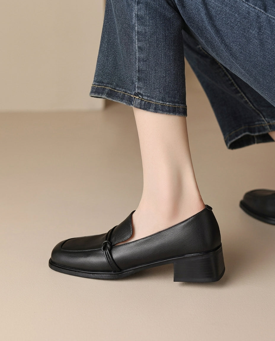 Audrey Leather Loafers - Eliza-Warszawa