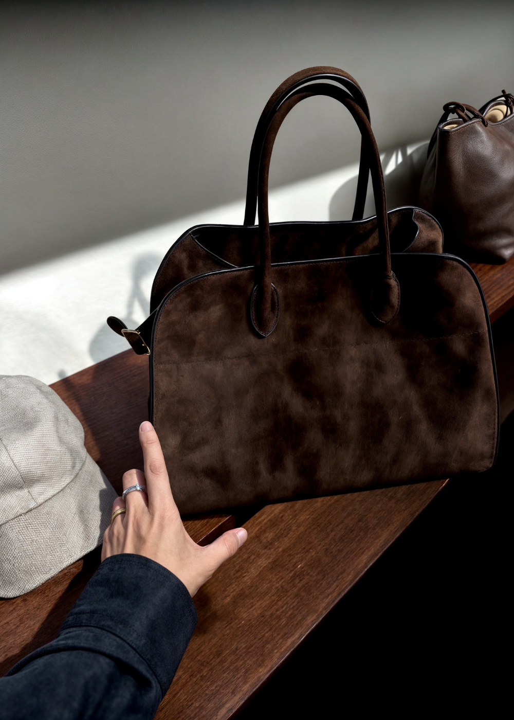 Aurora Suede Shoulder Bag - BB - Eliza-Warszawa