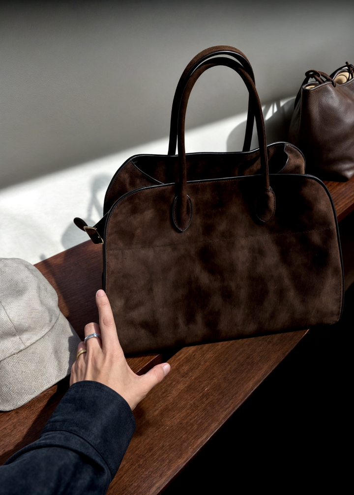 Aurora Suede Shoulder Bag - BB - Eliza-Warszawa