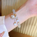 Beaded Bracelet with Lucky Cat Pendant