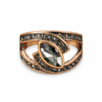 Black Crystal Ring