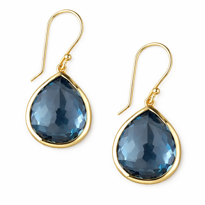 Blue Crystal Retro Drops