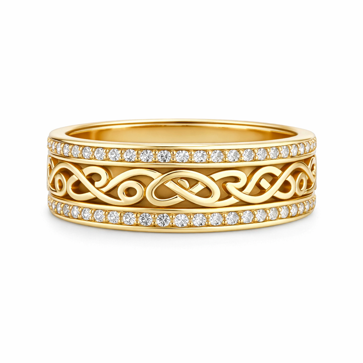 Bright Hollow Gold Ring