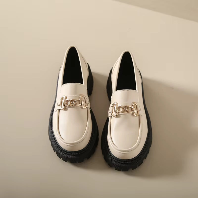 Bristol Leather Lug Sole Loafer - Eliza-Warszawa