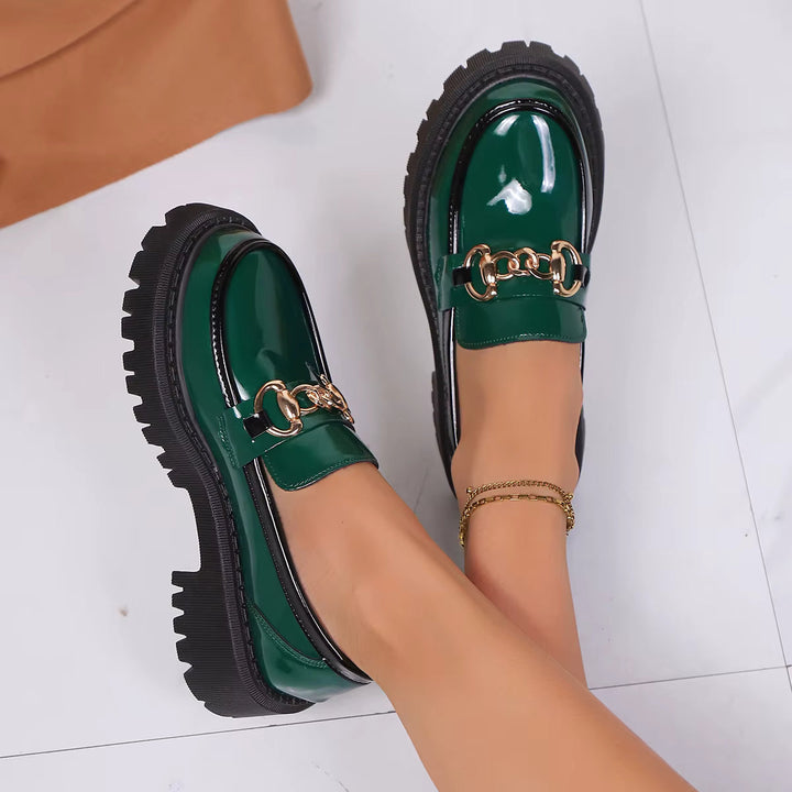 Bristol Leather Lug Sole Loafer - Eliza-Warszawa