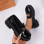 Bristol Leather Lug Sole Loafer - Eliza-Warszawa