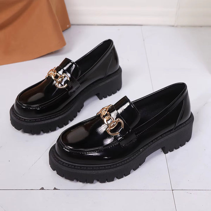 Bristol Leather Lug Sole Loafer - Eliza-Warszawa