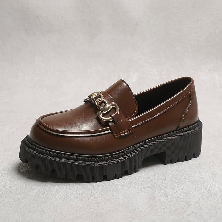 Bristol Leather Lug Sole Loafer - Eliza-Warszawa