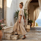 Sophie | Elegant V-Neck Flattering Dress - Eliza-Warszawa
