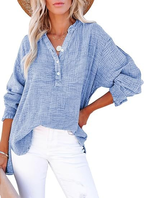 Elinor™ | Textured Button Blouse with Relaxed Elegant Fit - Eliza-Warszawa