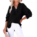 Elinor™ | Textured Button Blouse with Relaxed Elegant Fit - Eliza-Warszawa