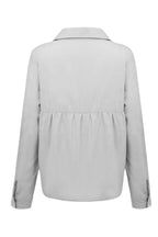 Casual Solid Button Shirt Collar Blouse - Eliza-Warszawa