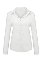 Casual Solid Button Shirt Collar Blouse - Eliza-Warszawa