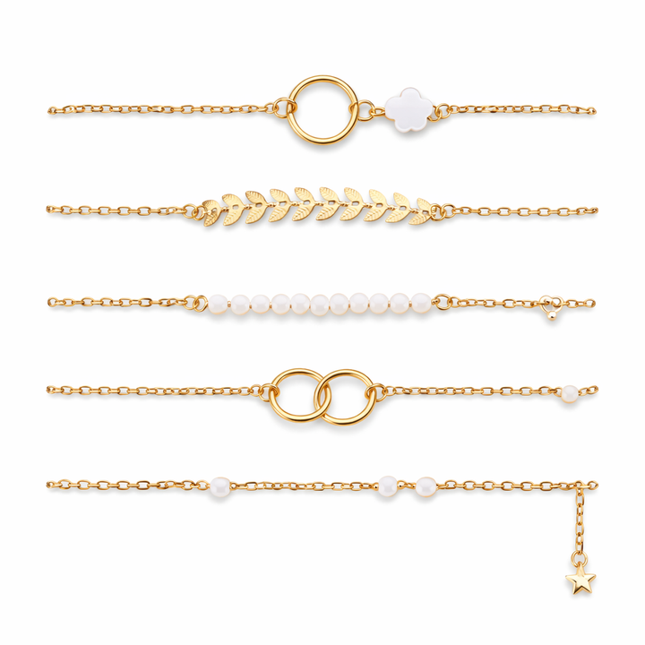 Charming Gold Boho Bracelet Set