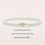 Chic A-Z Heart Initial Bracelet