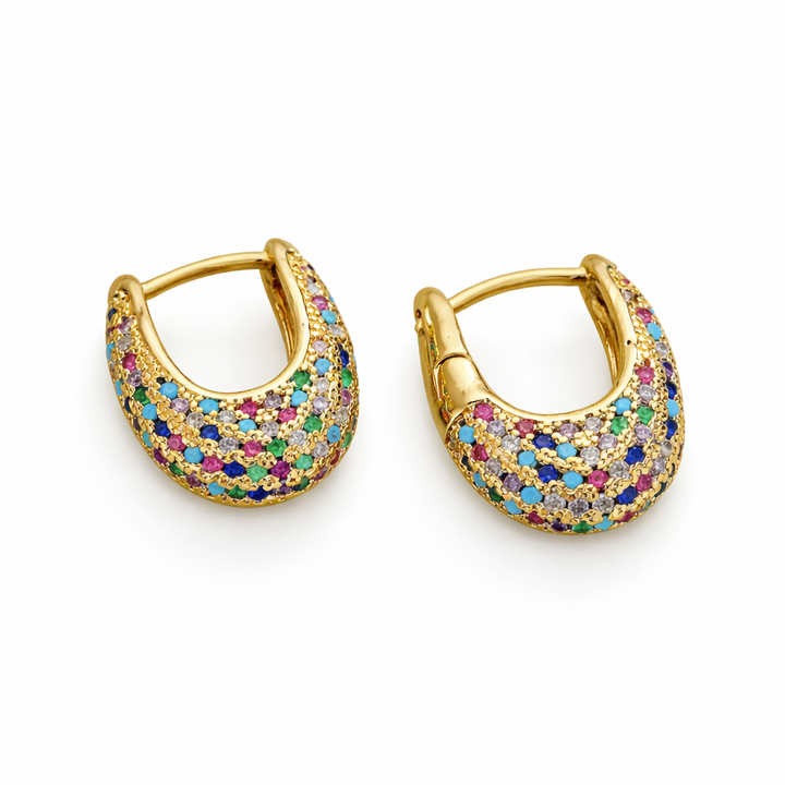 Chic Crystal Inlay Earrings