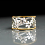 Chic Daisy Ring - Eliza-Warszawa