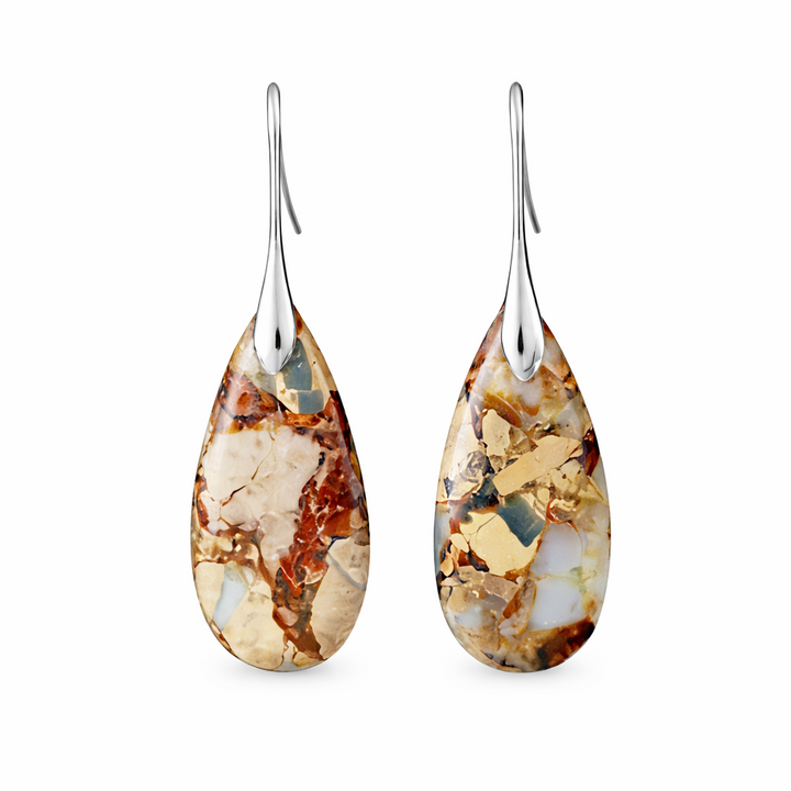 Chic Oval Stone Earrings