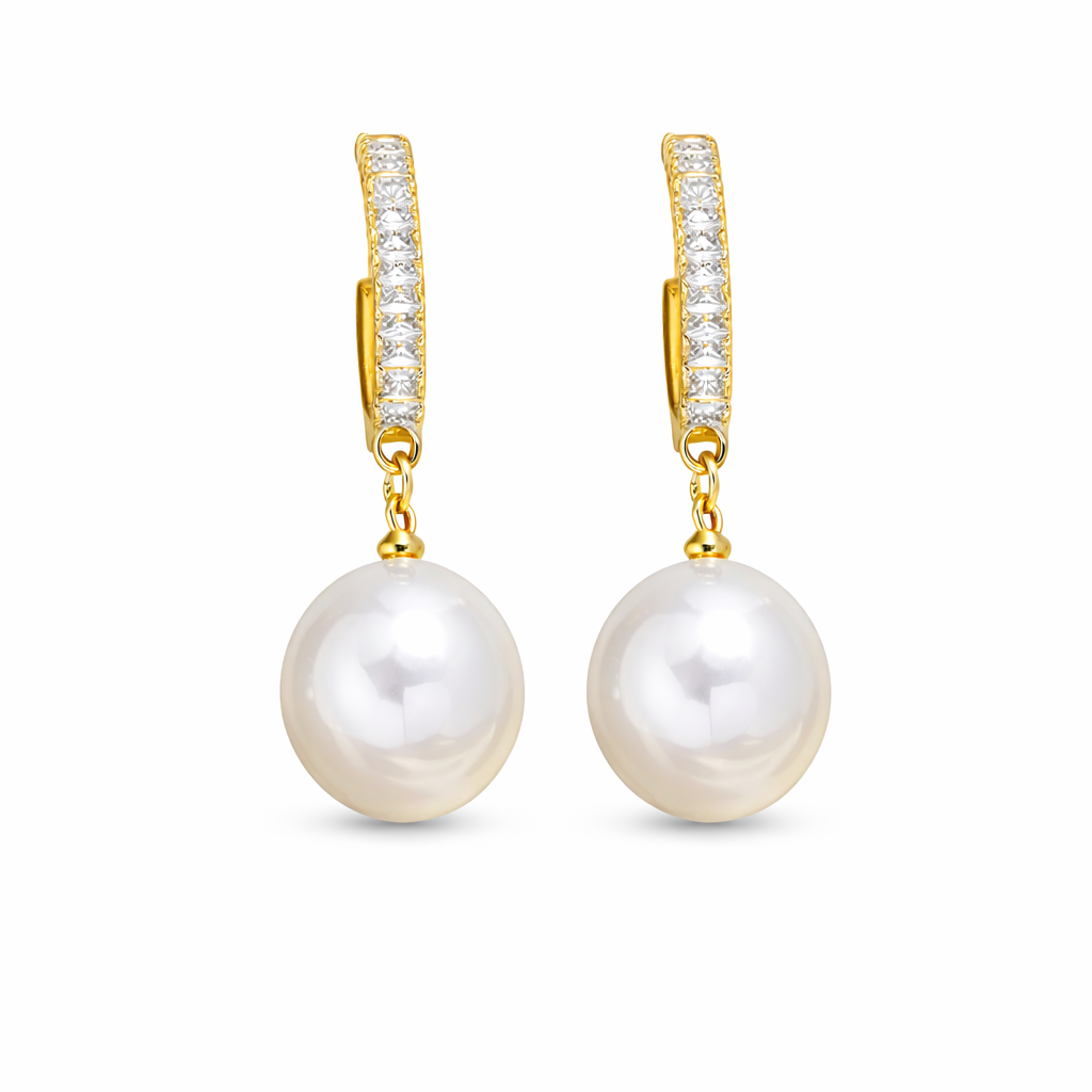 Chic Pearl & Zirconia Earrings
