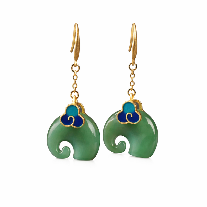 Chic Retro Elephant Earrings