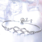 Chic Rose Gold Infinity Adjustable Bracelet - Eliza-Warszawa