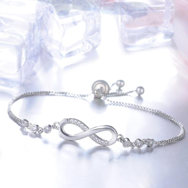 Chic Rose Gold Infinity Adjustable Bracelet - Eliza-Warszawa