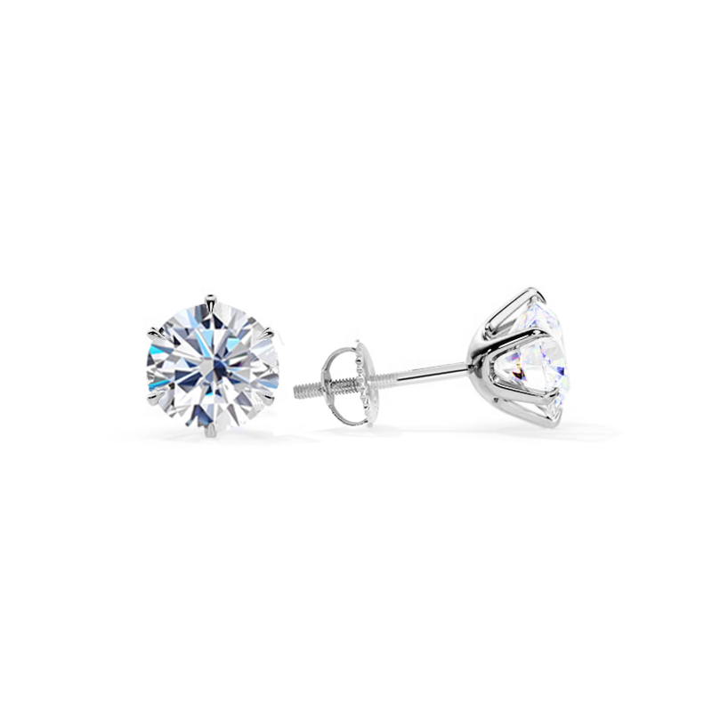 Chic White Gold Tera Earrings - Eliza-Warszawa