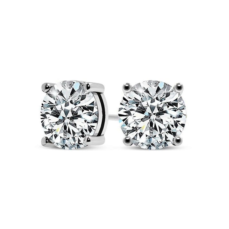 Chic White Gold Tera Earrings - Eliza-Warszawa