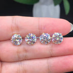 Chic White Gold Tera Earrings - Eliza-Warszawa